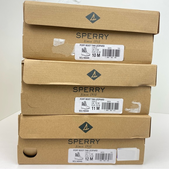 Sperry Toddler Little Girls Duck Boots Leopard Print NIB NEW - Picture 6 of 6